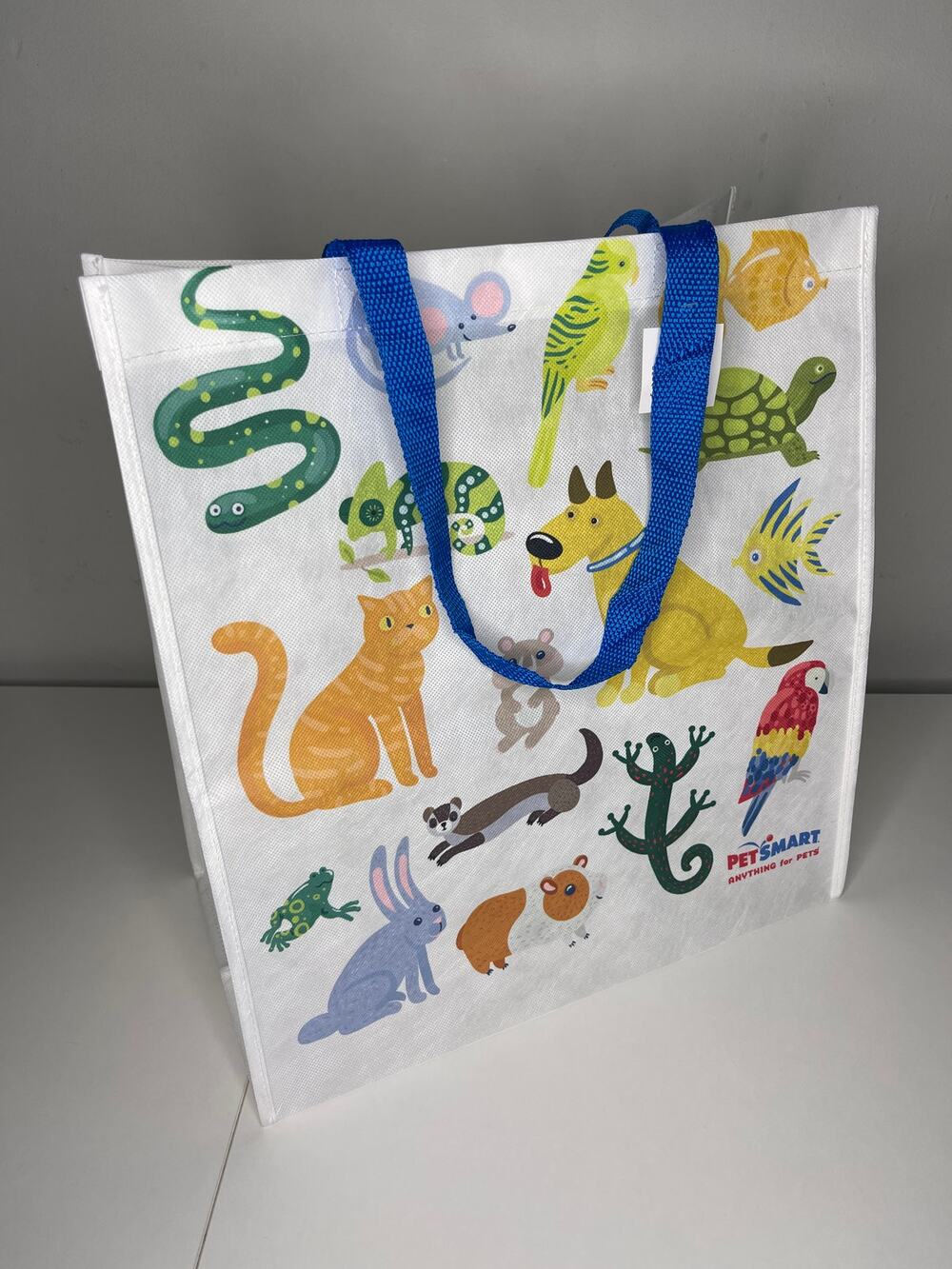 PetSmart All Species Reusable Tote Bag, Animal Print Cat Dog Reptile Bird Rabbit